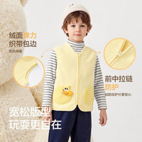 巴拉巴拉 儿童加绒马甲 咖色 110cm