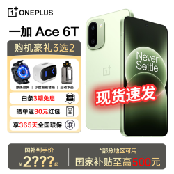 一加 Ace 6T 第五代骁龙 8 165Hz 超高刷电竞屏  16+256GB