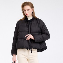 乔万尼 短款羽绒服女2026冬新品90绒白鸭绒保暖面包服外套EZ4T201