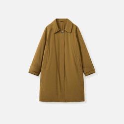 播 冬季复古中长款翻领羽绒服女休闲宽松外套DDS4RD5276