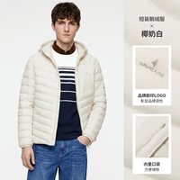 移动端：navigare [防水]Navigare小帆船黑色连帽羽绒服男士2026冬季鹅绒外套排骨服