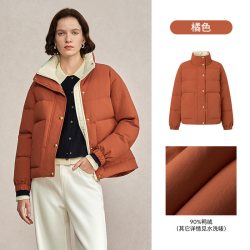 POLOWALK 女式短款面包羽绒服2026冬季新品90鸭绒休闲保暖羽绒外套