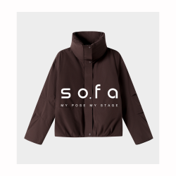 sofa 极简静奢90鹅绒服！sofa高阶时髦茧型设计高端羽绒服女短款大翻领