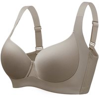 糖粒 无痕内衣大码胖mm女大胸显大小聚拢收副乳防下垂调整型文胸罩