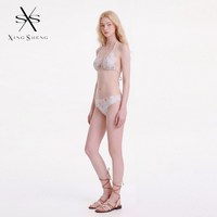 型盛 欧美新款热辣度假风比基尼bikini分体罩衫三件套性感高级绝美泰式