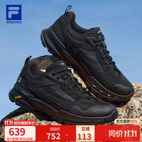 斐乐 VIVA云旅鞋｜户外运动鞋男鞋26秋新款缓震耐磨登山鞋休闲鞋 黑-BK 42