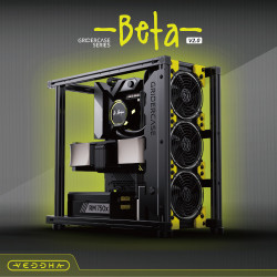 VEDDHA BETA V2.0 2020铝型材个性DIY开放式机箱水冷散热主机ATX机架 BETA V2.0 标准款 曜石黑