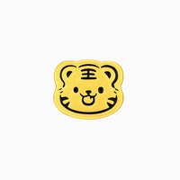 移动端：潮宏基 好事发生三合虎马狗足金串珠黄金转运珠5D硬金生肖送礼祝福