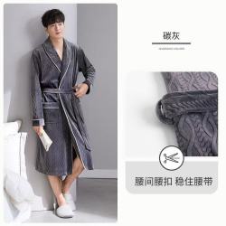 FOURDATRY 情侣睡衣女秋冬季加厚珊瑚绒2024新款韩版小熊男士冬天毛绒家