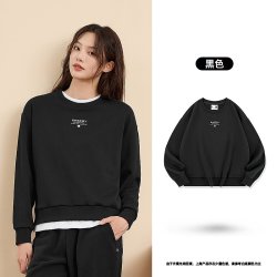 乔丹 运动卫衣女2026秋季新款时尚加绒保暖圆领针织上衣百搭套头衫