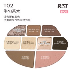 ROMANTIC BEAUTY 九色眼影盘卧蚕盘面部综合盘眼影腮红一体盘官方旗舰店正品