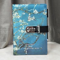 铁文章 日记本带锁可爱个性创意简约笔记本子文艺精致记事手账本指纹中小学生本子韩国小清新少女心小学生手帐密码本