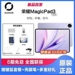 荣耀 MagicPad3 12.5英寸荣耀类纸柔光屏多彩轻薄办公游戏学习平板电脑