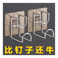 家用免打孔脸盆架收纳架强力卫生间挂盆置物架浴室壁挂架粘钩挂钩