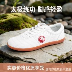 晨练太极鞋软皮牛筋底透气武术鞋练功鞋太极拳功夫运动鞋男女