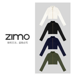 金拉链外套102-zimo-瑜伽健身瑜伽服健服YFCX102