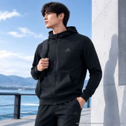阿迪达斯 男子D4T FULL-ZIP HO针织外套IY1131
