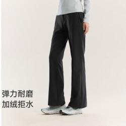 拓路者 女款加绒软壳休闲长裤防风弹力显瘦直筒通勤户外款百搭