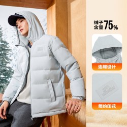 361° 361羽绒服男2026冬季男士保暖连帽短羽绒服宽松休闲百搭运动外套