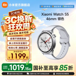 小米 Watch S5 智能手表 银色 46mm