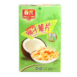 春光 买6送1  春光椰子脆片60g盒装多味可选炭烤椰子片椰肉干零食海