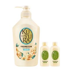 可悠然 沐浴露 怡静清香450ml+和风茶庭90ml*2瓶
