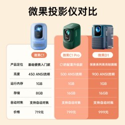 坚果投影 微果I7 智能便携 投影机