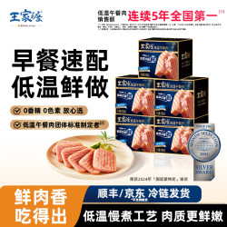 王家渡 低温午餐肉原味198g*5盒火锅食材