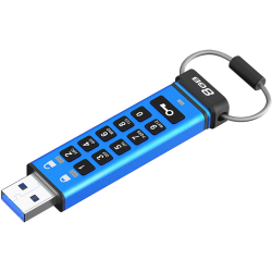 金士顿 DataTraveler系列 DT2000 U盘 USB3.1 蓝色 数字加密