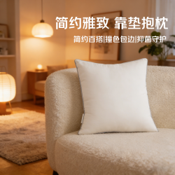 水星家纺 抑菌纤维枕芯 45cm*45cm 靠垫