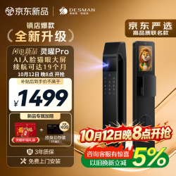 德施曼 灵曜Pro-J30F AI人脸识别 指纹密码锁