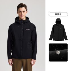 诺诗兰 弹力耐磨 男士软壳衣