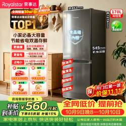 荣事达 R170 节能低音 灰色 170L 双门冰箱