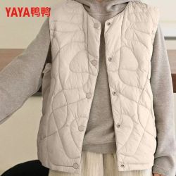 YAYA 鸭鸭2026年新款高绒中大童羽绒马甲儿童羽绒马甲内穿