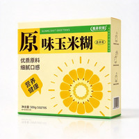 盖亚农场 营养饱腹便捷粗粮原味玉米糊 300g*3盒