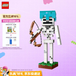乐高 积木我的世界21594 骷髅男女孩儿童玩具生日礼物