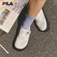 斐乐 舒迈丨FILA勃肯鞋女鞋夏季日常穿搭外穿拖鞋穿脱便捷一脚蹬休闲鞋 豆腐白-TF 37.5