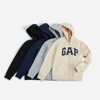 Gap 609115 字母logo抓绒 米色 L 连帽卫衣