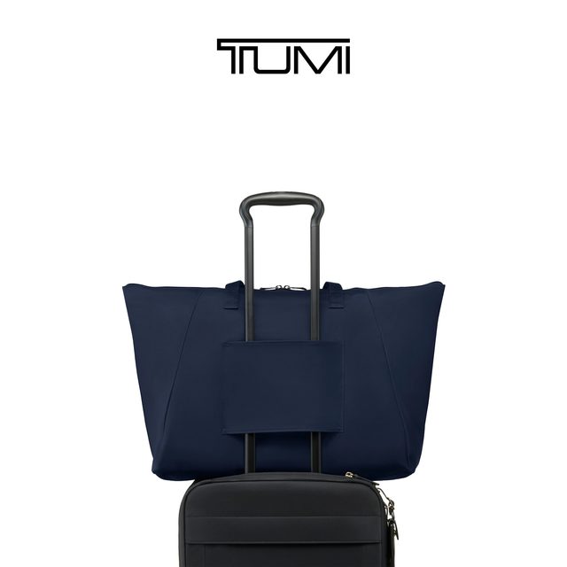 TUMI VOYAGEUR女士可折叠托特包 墨蓝色(小号)