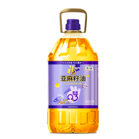 福临门 食用油 一级冷榨 亚麻籽油5L 蕴含Ω-3脂肪酸 中粮出品