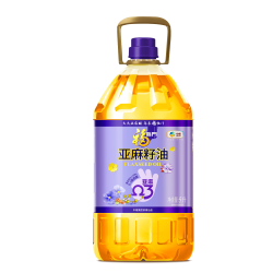福临门 食用油 一级冷榨 亚麻籽油5L 蕴含Ω-3脂肪酸 中粮出品