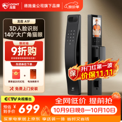 龙霆 A1F 3D人脸识别 智能锁