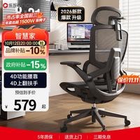 ENOVA 撑腰 人体工学椅  墨妍黑 无脚踏 转椅