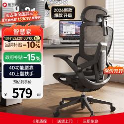 ENOVA 撑腰 人体工学椅  墨妍黑 无脚踏 转椅