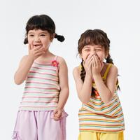 巴拉巴拉 抗菌亲肤透气 儿童无袖T恤