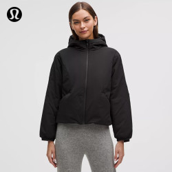 lululemon 丨女士带夹层连帽外套 LW4CEDS 黑色 XL