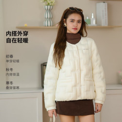 坦博尔 2026新款秋冬轻薄羽绒服  防泼水易去污灯芯绒拼接时尚舒适百搭外套