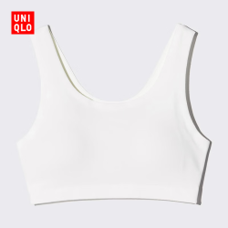 优衣库 童装女童AIRism背心式少女文胸发育内衣482006 485429 485429/00白色 L /160 cm