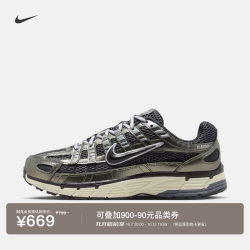 耐克 男子运动鞋秋冬复古跑鞋风透气缓震NIKE P-6000 IR0923 001煤黑/黑/金属锡灰/烟灰/浅烟灰/淡象牙白 41