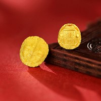 老庙黄金 足金龟壳摆件古法小乌龟富甲天下招财纳福平安长寿收藏